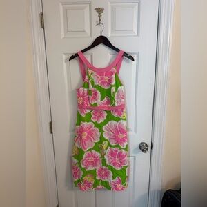 Lilly Pulitzer Dress Size 12 Hibiscus Flower Halter top